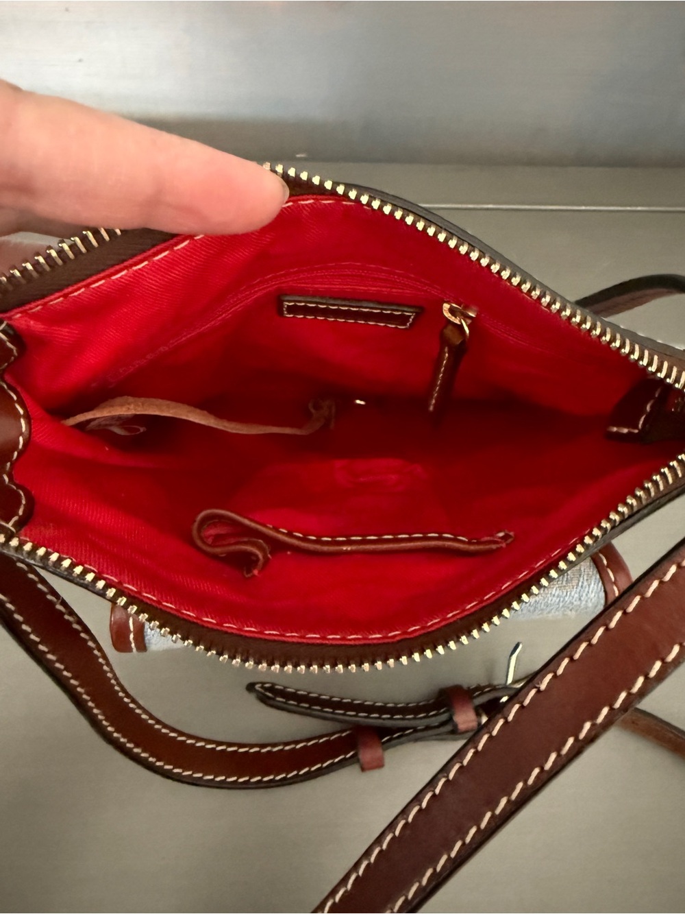 Dooney & Bourke Y2K Denim Hearts Crossbody - Picture 5 of 6